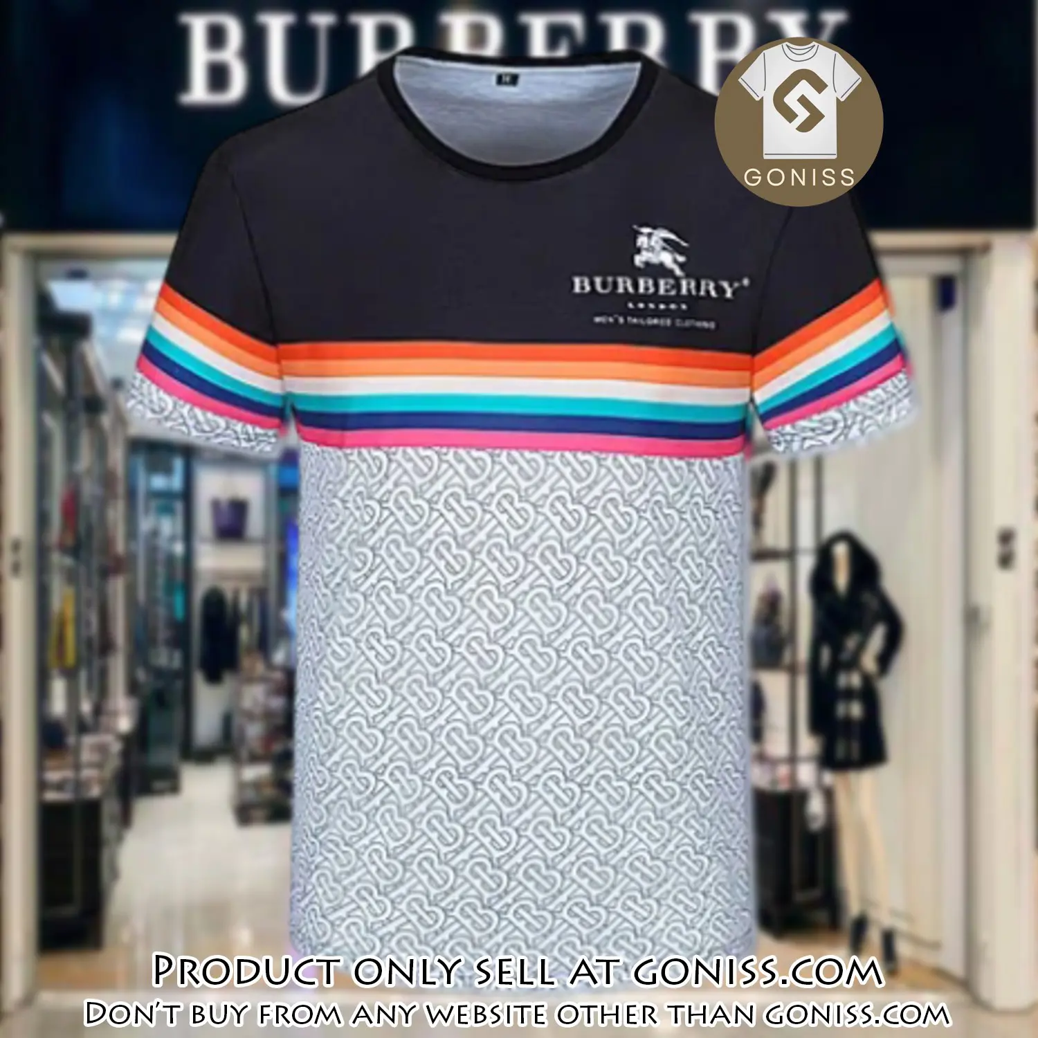 Burberry luxury brand unisex tshirt outfit for men women gn0416457
